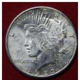 1922 S Peace Silver Dollar Coin