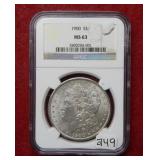 1900 Morgan Silver Dollar NGC MS63