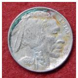 1923 Buffalo Nickel - cleaned