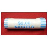 Bank Bullet Roll Jefferson Nickels - 40 coins