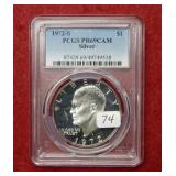 1972 S Eisenhower Silver Dollar PCGS PR69 DCAM