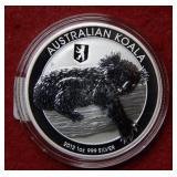 2012 Australia 1oz .999 Silver Koala Bullion Coin
