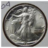 1914 Walking Liberty Silver Half