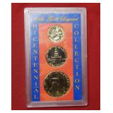 Gold Plated US Bicentennial Coin Set