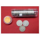 Roll 1912 D Liberty Head Nickels-only D mint year