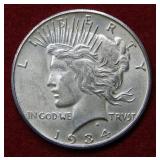 1934 S Peace Silver Dollar