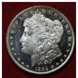 1884 O Morgan Silver Dollar