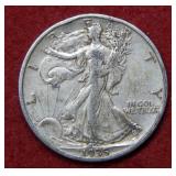 1935 S Walking Liberty Silver Half