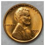 1955 S Lincoln Wheat Cent