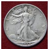 1934 D Walking Liberty Silver Half