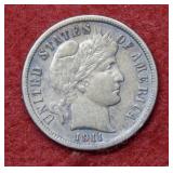 1911 S Barber Silver Dime