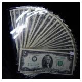 (20) 1976 & 2003  $2 Notes