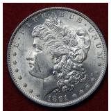 1891 S Morgan Silver Dollar