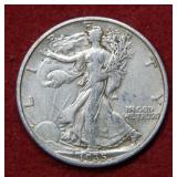 1935 S Walking Liberty Silver Half