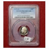 1979 S Roosevelt Dime PCGS PR69 DCAM type 2