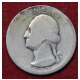 1932 D Washington Silver Quarter