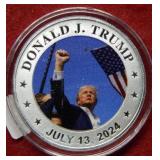 1oz .999 Silver Bullion - Trump Fight Fight Fight