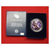 Silver Eagle 1oz Colorized with Guitar Player