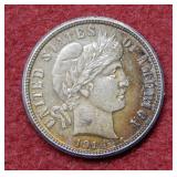 1914 S Barber Silver Dime