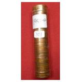 Roll of 1952 D Lincoln Wheat Cents