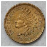 1904 Indian Head Cent - red & brown