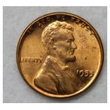1955 Poor Man's Double Die Lincoln Wheat Cent