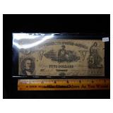 1861 $5 CSA Note T-37