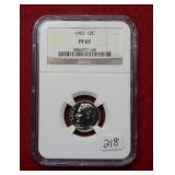 1962 Roosevelt Dime NGC PF67