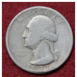 1932 S Washington Silver Quarter