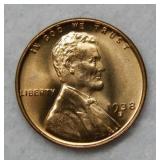 1938 S Lincoln Wheat Cent