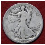 1916 Walking Liberty Silver Half