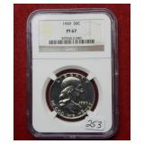 1959 Franklin Silver Half NGC PF67