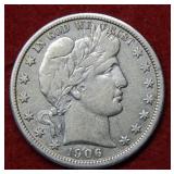 1906 O Barber Silver Half