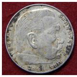1939 Germany Silver 2 Mark