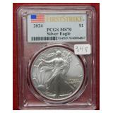 2024 Silver Eagle 1oz PCGS MS70