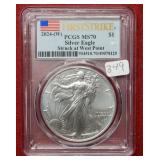 2024 (W) Silver Eagle 1oz PCGS MS70