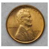 1951 S Lincoln Wheat Cent