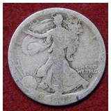 1916 D Walking Liberty Silver Half