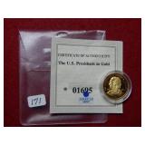2002 Gold Liberia Coin