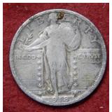 1918 S Standing Liberty Silver Quarter