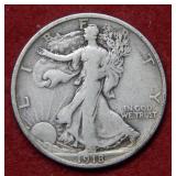 1918 D Walking Liberty Silver Half