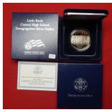 2007 Little Rock Proof Silver Commemorative Dollar
