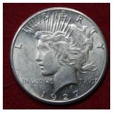 1927 Peace Silver Dollar
