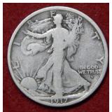 1917 D OBV Walking Liberty Silver Half