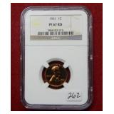 1961 Lincoln Cent NGC PF67 RD