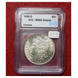 1888 S Morgan Silver Dollar ICG MS60 Details