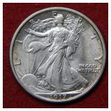 1917 Walking Liberty Silver Half