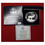National Wildlife Us Mint Moose Proof Silver Medal