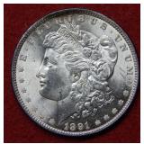 1891 Morgan Silver Dollar