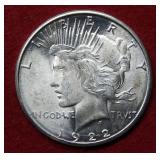 1922 S Peace Silver Dollar Coin